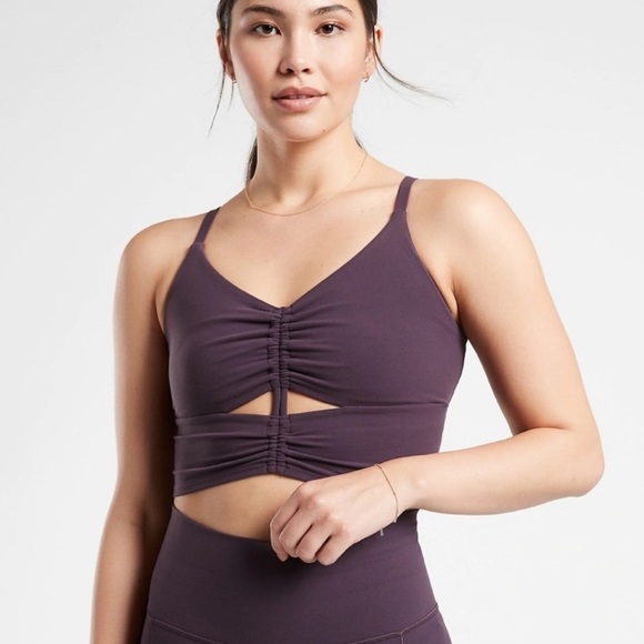 Athleta Other - Athleta cinch long line a-c purple sports bra